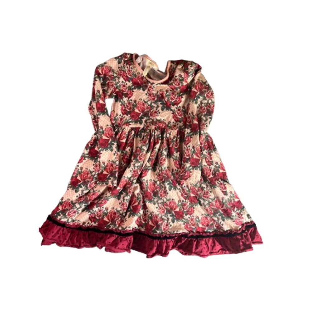 Matilda Jane Kensley floral dot print long-sleeve dress 14